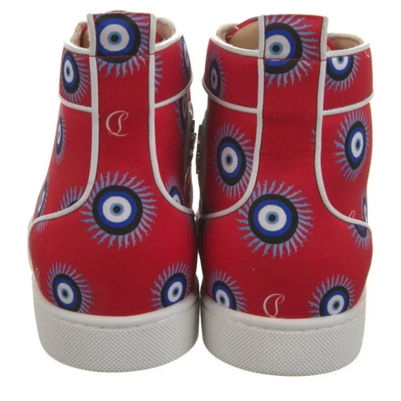 Christian Louboutin High Top Printed Sneakers - Picture 4 of 5